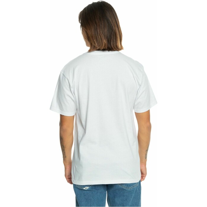 2024 Quiksilver Hombres Camiseta One Last Surf EQYZT07674 - White